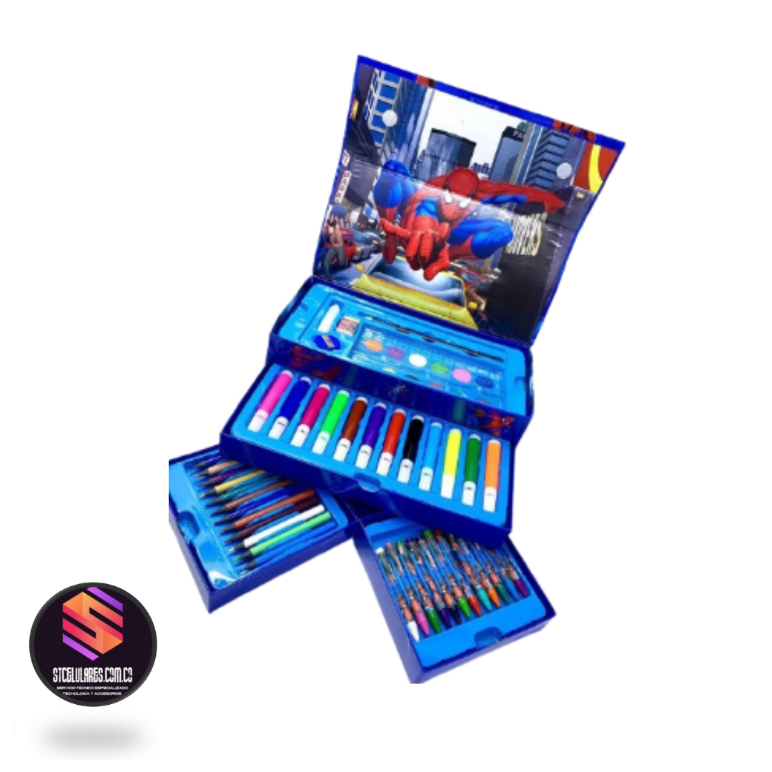 Kit Arte X54 Piezas spiderman